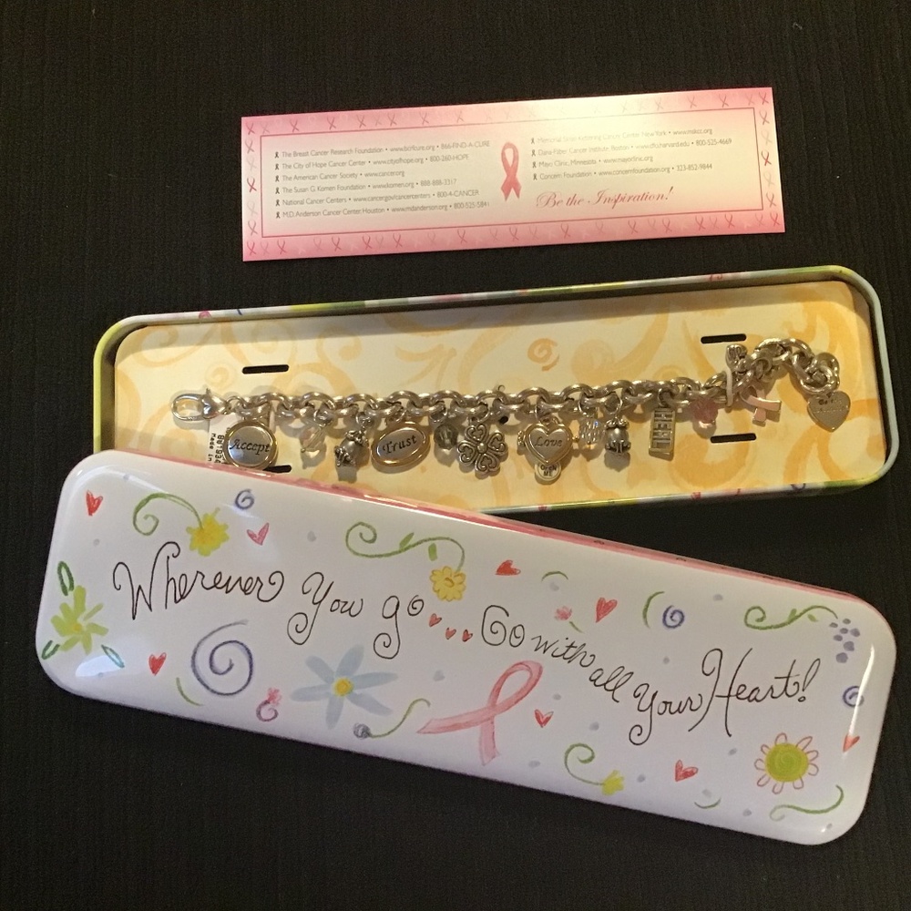 New Brighton Breast Cancer Awareness charm bracelet